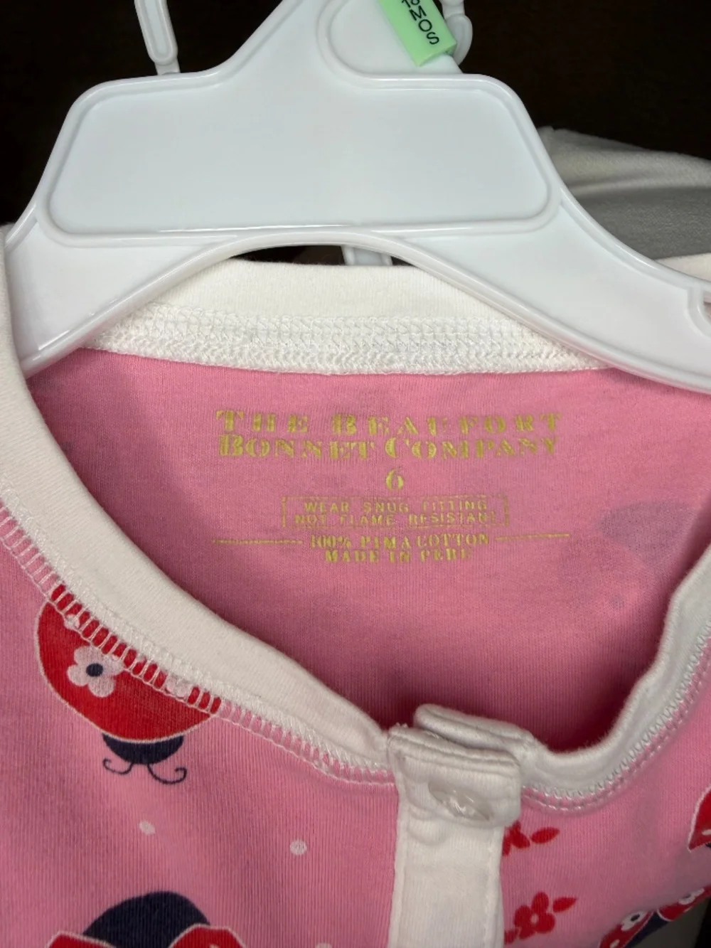 The Beaufort Bonnet Company Two-Piece Ladybug Pajama sleepwear set